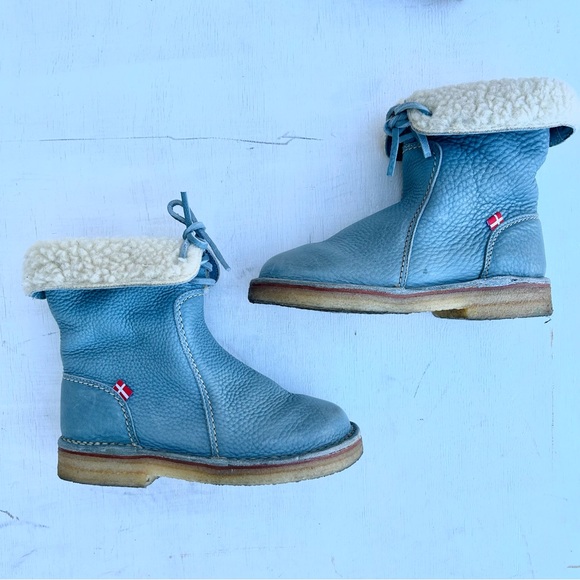 Duckfeet Arhus light blue leather and wool boots - Picture 2 of 9